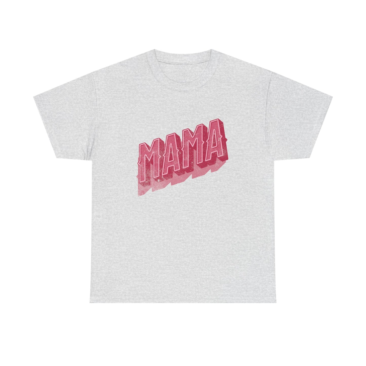 Mama Pink Retro Graphic Tee — 'MAMA' Vintage Script Mother's Day T‑Shirt