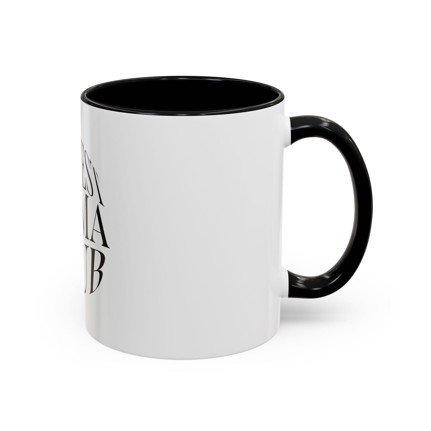 Midwest Mama Club Accent Coffee Mug — Black Interior & Handle