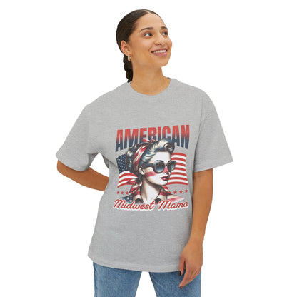 American Midwest Mama Tee — Patriotic Vintage Rosie Graphic Shirt