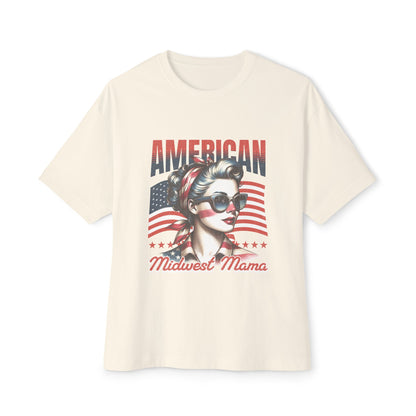 American Midwest Mama Tee — Patriotic Vintage Rosie Graphic Shirt